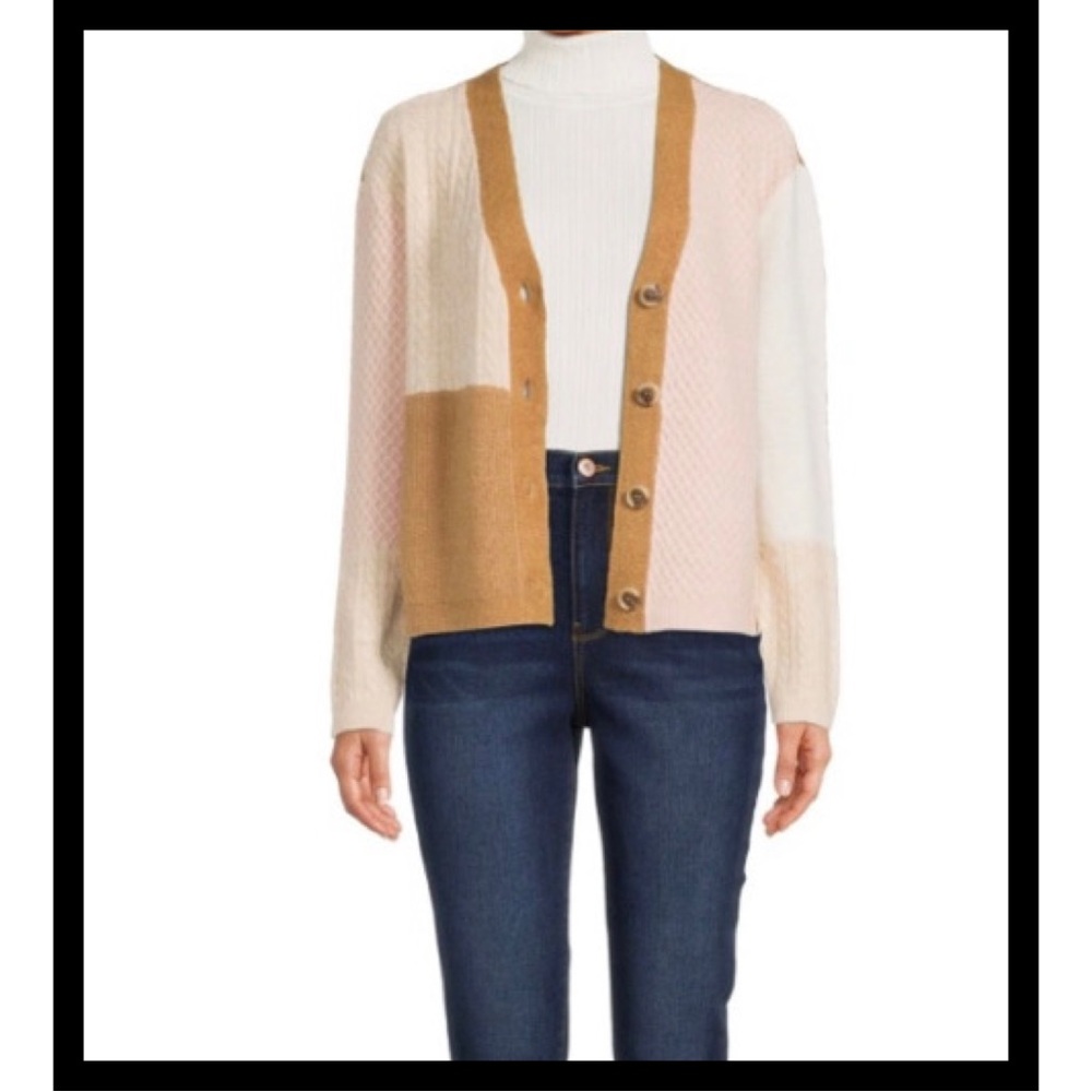 Colorblock Cardigan Sweater - Picture 3 of 13